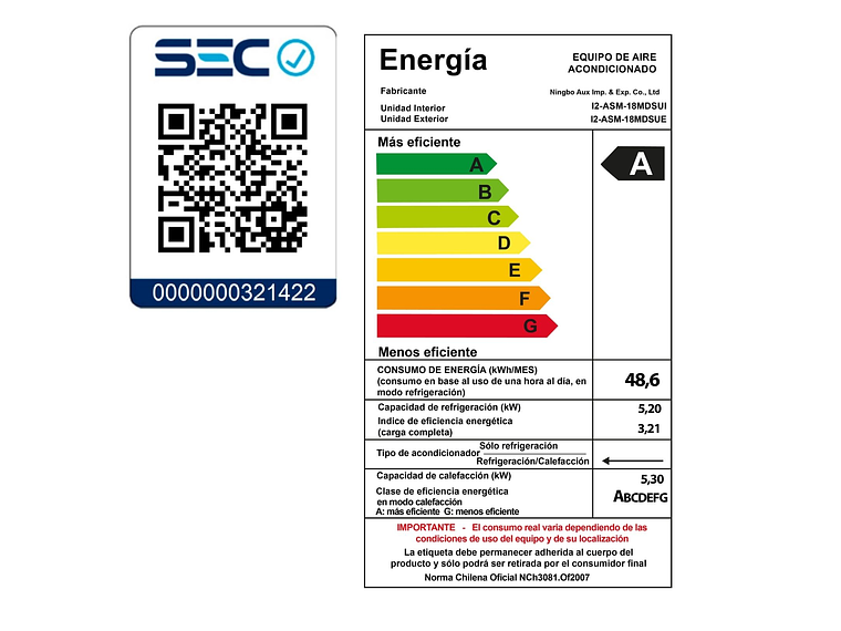 INCLUYE INSTALACIÓN EN RM SPLIT INVERTER 18000BTU WIFI APP 3