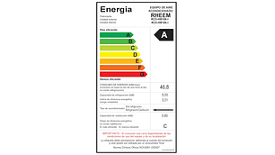 AIRE ACONDICIONADO SPLIT INVERTER 18K BTU CASSETTE RHEEM