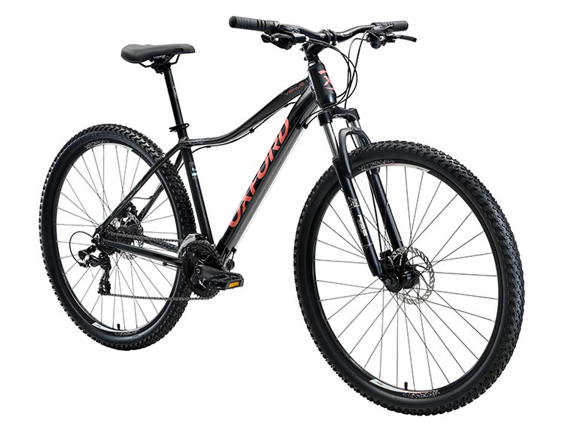 BICICLETA MTB OXFORD VENUS 1 TALLA M NEGRO/CORAL ARO 29 1