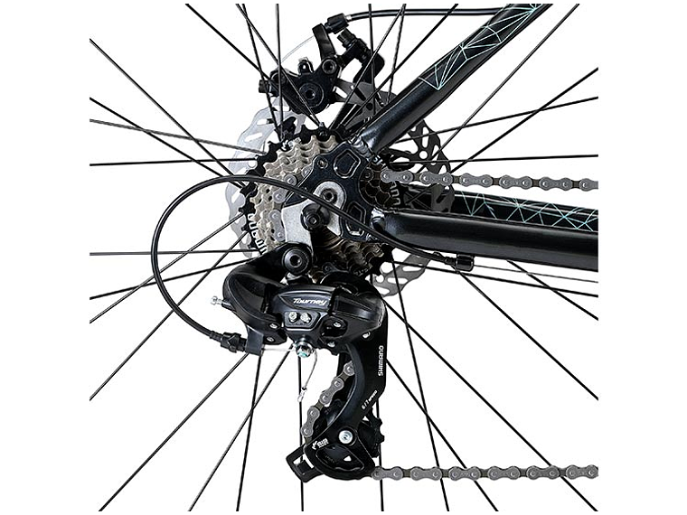 BICICLETA MTB OXFORD VENUS 1 TALLA M NEGRO/CORAL ARO 29 4