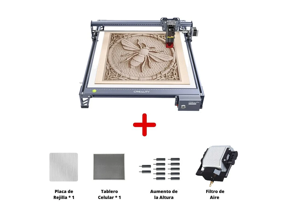 FALCON 10W LUXURY CV-30 CNC CREALITY |LÁSER GRABA Y CORTA 1