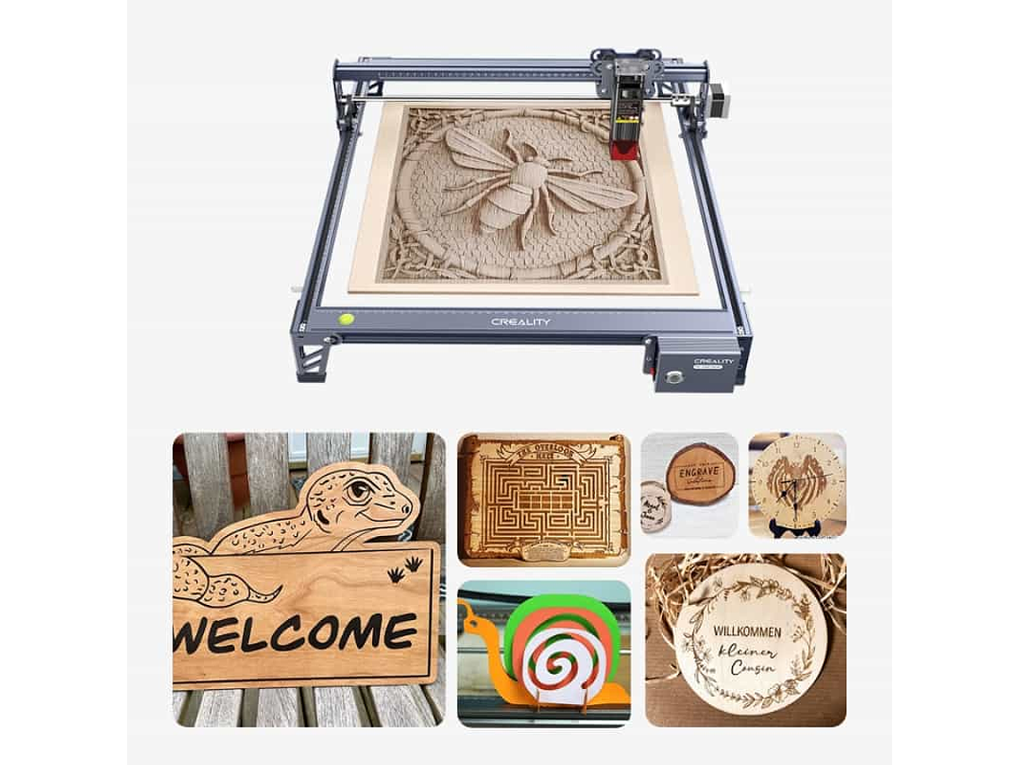 FALCON 10W LUXURY CV-30 CNC CREALITY |LÁSER GRABA Y CORTA 3