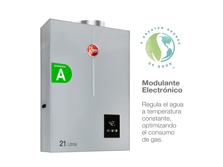 CALEFONT 21 LITROS GAS NATURAL TIRO FORZADO RHEEM 4