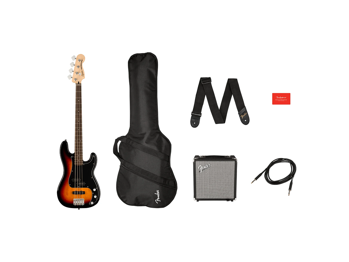 PACK SQUIER BAJO ELÉCTRICO PRECISION BASS AFFINITY 3COLOR SUNBURST 3