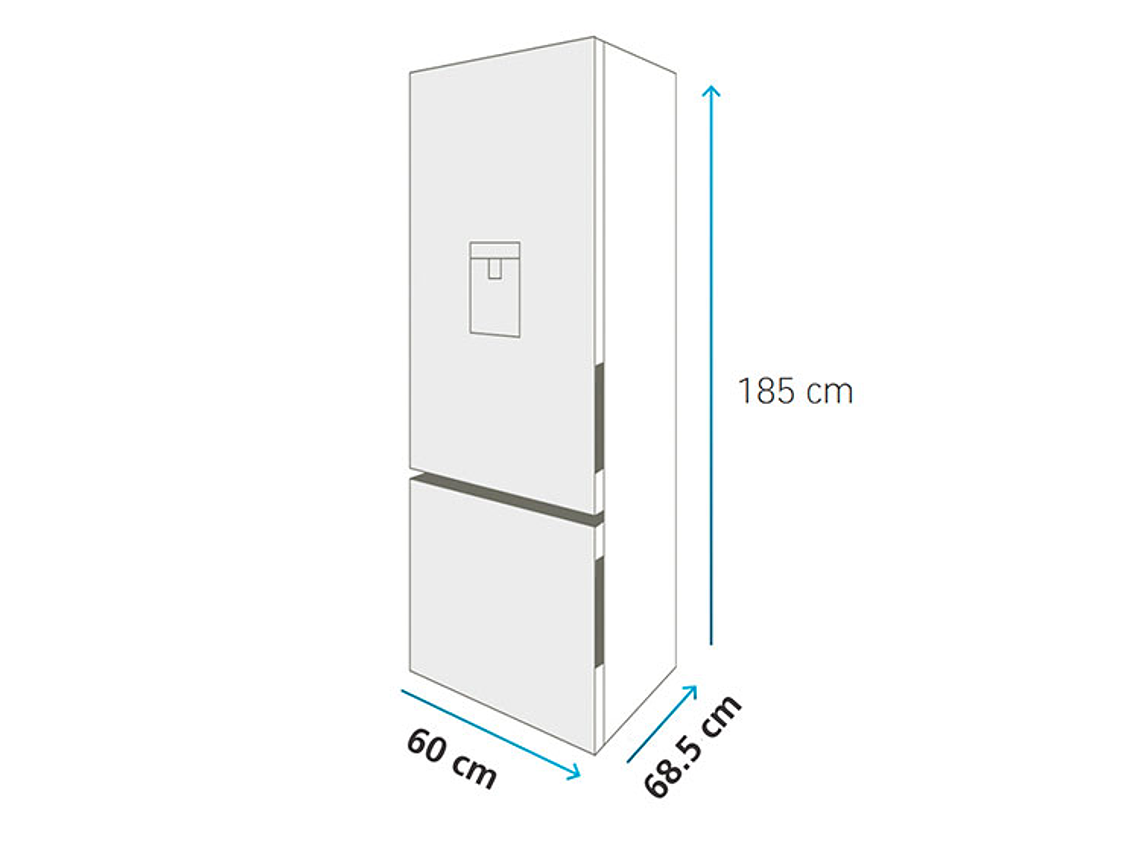  REFRIGERADOR MABE BOTTOM FREEZER NO FROST 360 L RMB432PXLRS0 INOX 8