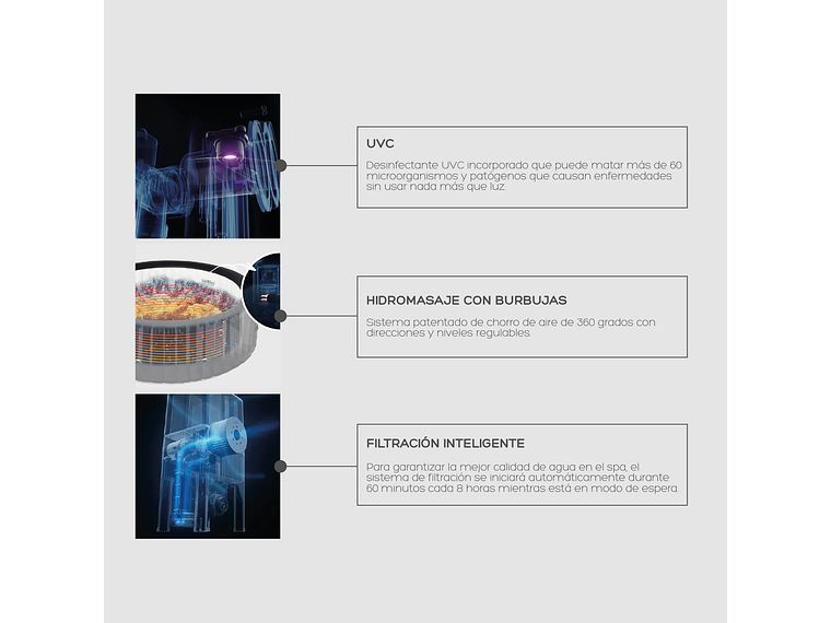 HOT TUB ARMABLE / SPA TUSCANY 6 FRAME / MSPA 6 PERSONAS 4