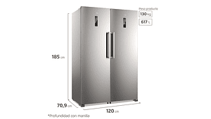 KIT REFRIGERADOR RTI4S + FREEZER FTI4S NOFROST INVERTER 617L
