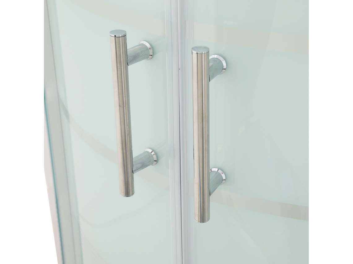 CABINA DE DUCHA CURVA CON LÍNEAS 90X90X215 CM (INCLUYE TECHO Y RECEPTÁCULO) 6