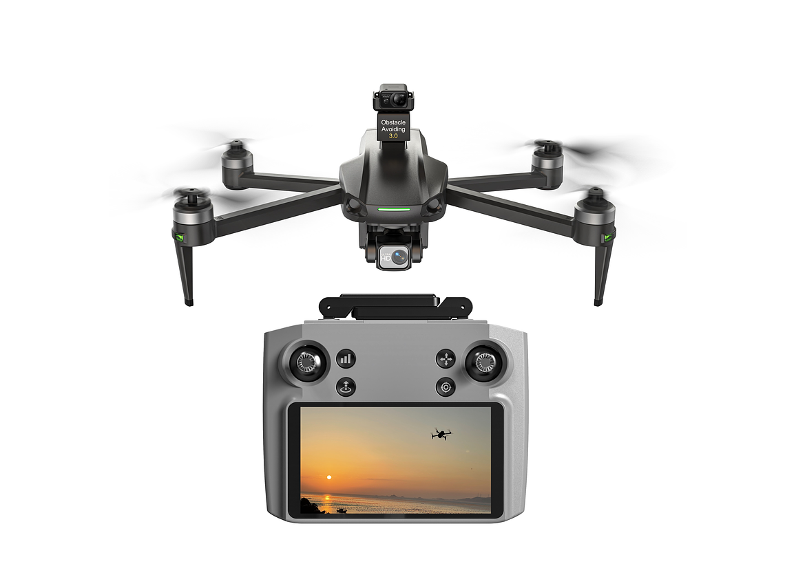 DRON WIFI 5G 4K EIS 4000M GPS EVASIÓN DE OBSTÁCULOS Y CONTROL CON PANTALLA M10 PLUS 3