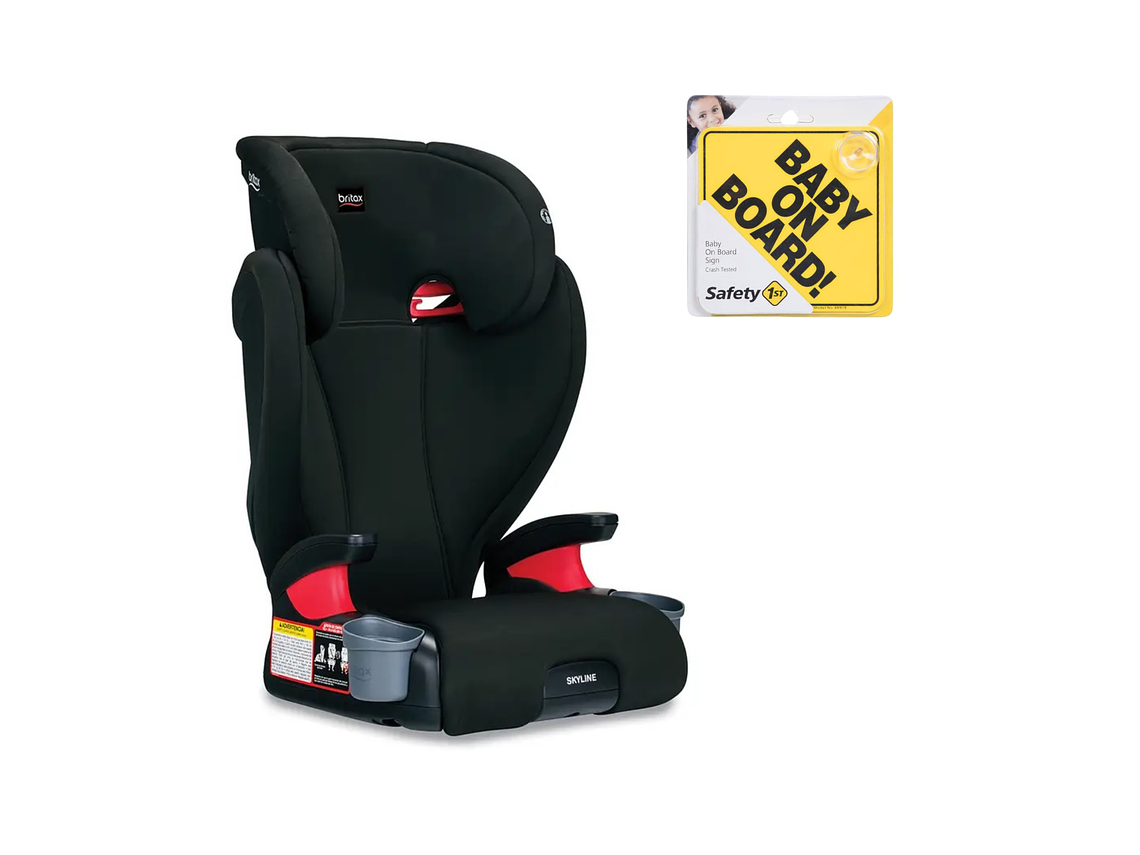 SILLA AUTO BUTACA SKYLINE DUSK + LETRERO BEBE A BORDO 1