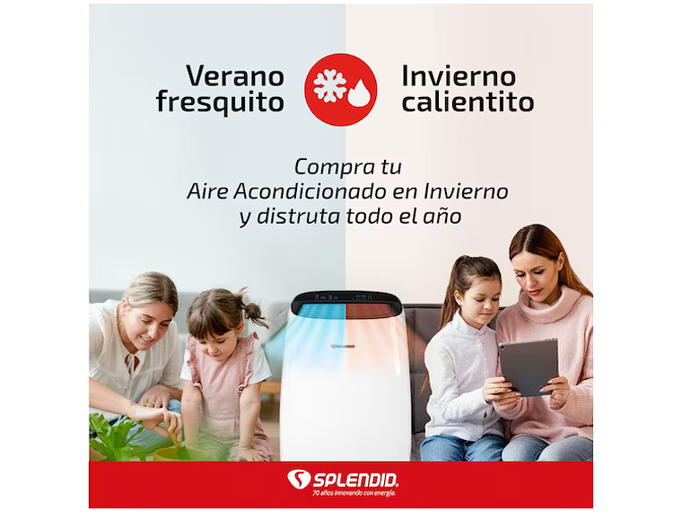 AIRE ACONDICIONADO PORTÁTIL 9000BTU SPLENDID 2