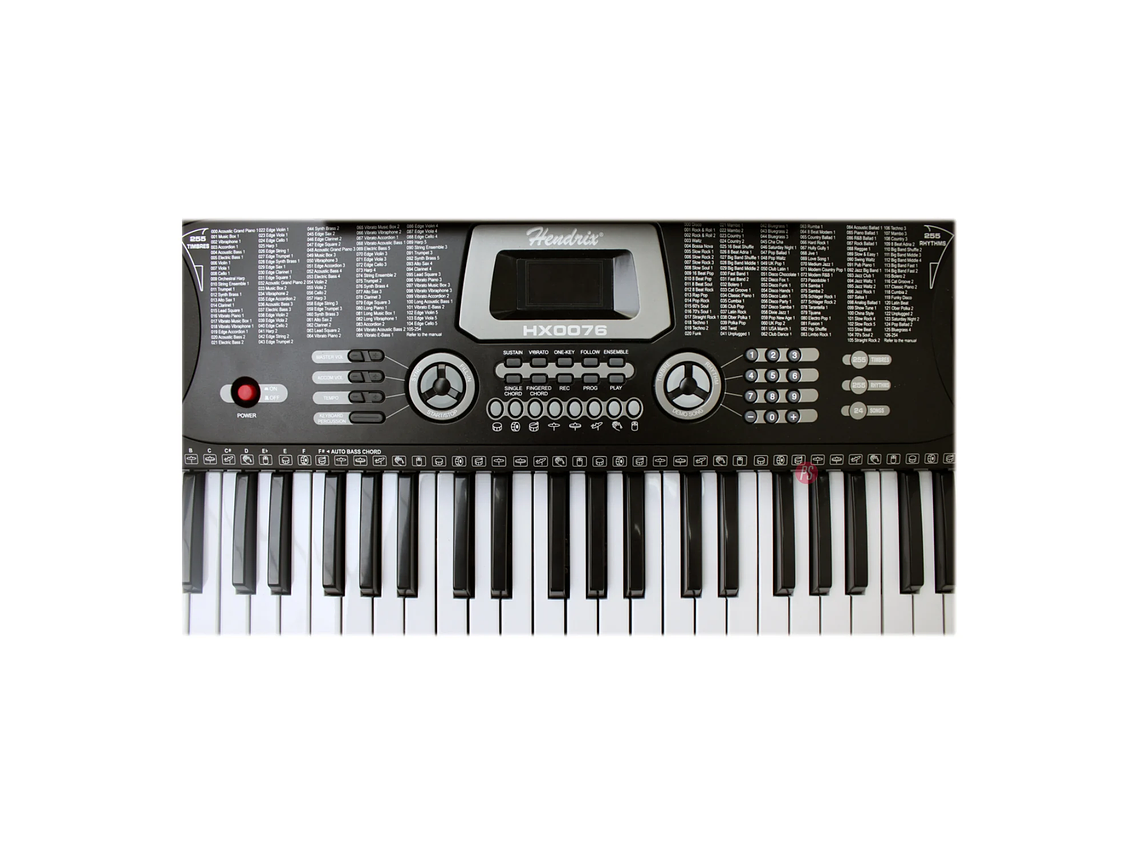 TECLADO MUSICAL ELECTRÓNICO 61 TECLAS CON MICRÓFONO - PS 2