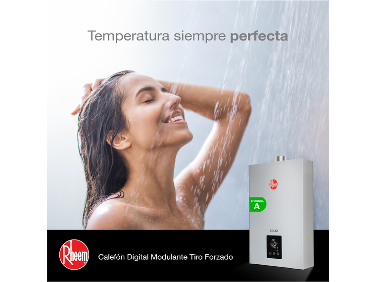 PACK CALEFONT RHEEM 16L. T.FORZADO G.LICUADO + KIT 8