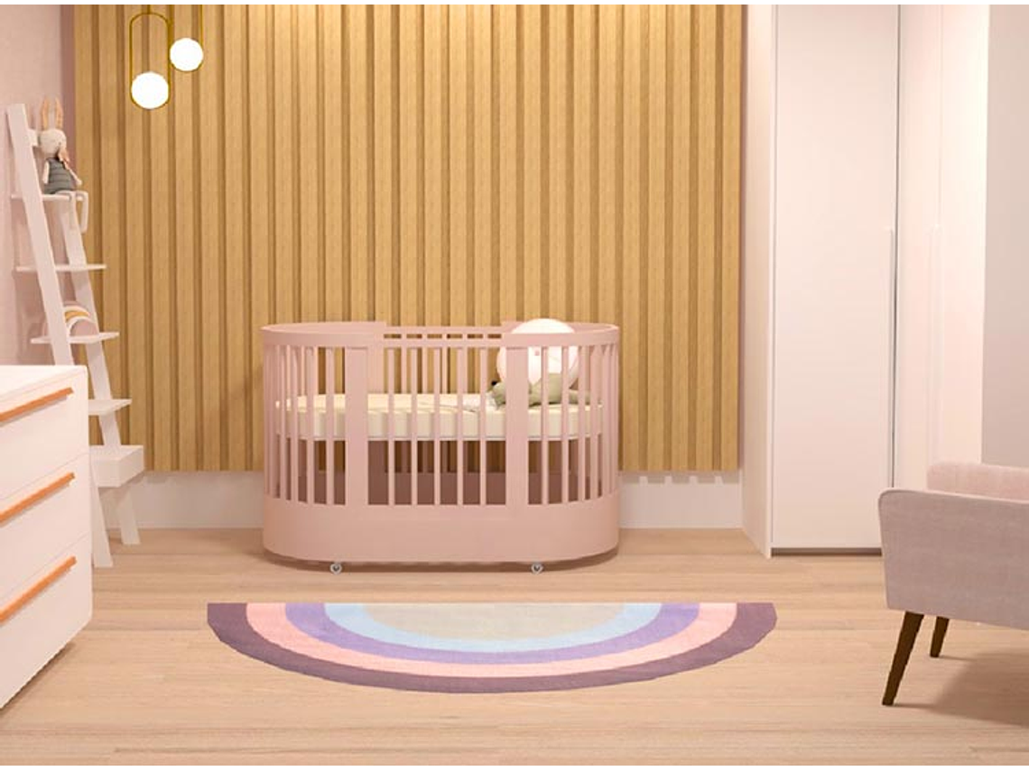 CUNA KIDSCOOL ROGRESIVA SOGNARE 3292.10R ROSADO 4