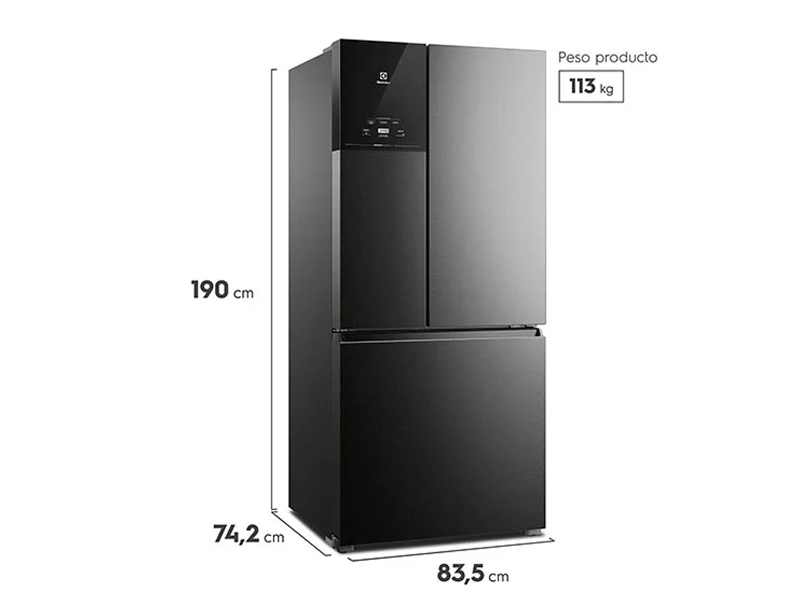 REFRIGERADOR FRENCH DOOR ELECTROLUX 590 L NO FROST IM8B 2