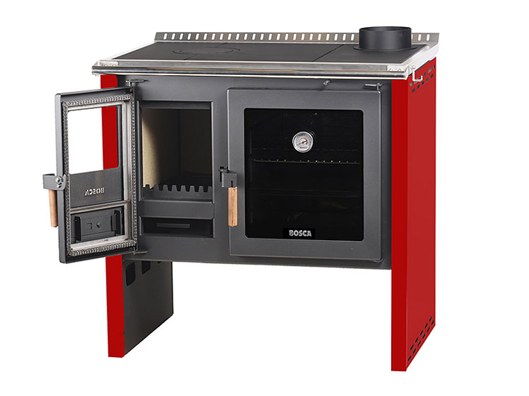 COCINA A LEÑA BOSCA HESTIA ROJO 2