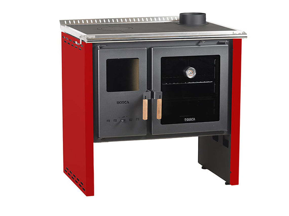COCINA A LEÑA BOSCA HESTIA ROJO 6