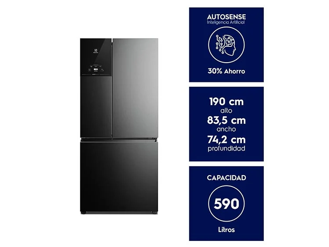 REFRIGERADOR FRENCH DOOR ELECTROLUX 590 L NO FROST IM8B 8