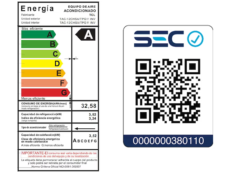 AIRE ACONDICIONADO INVERTER SMART TCL 18000 BTU FRIO/CALOR 1