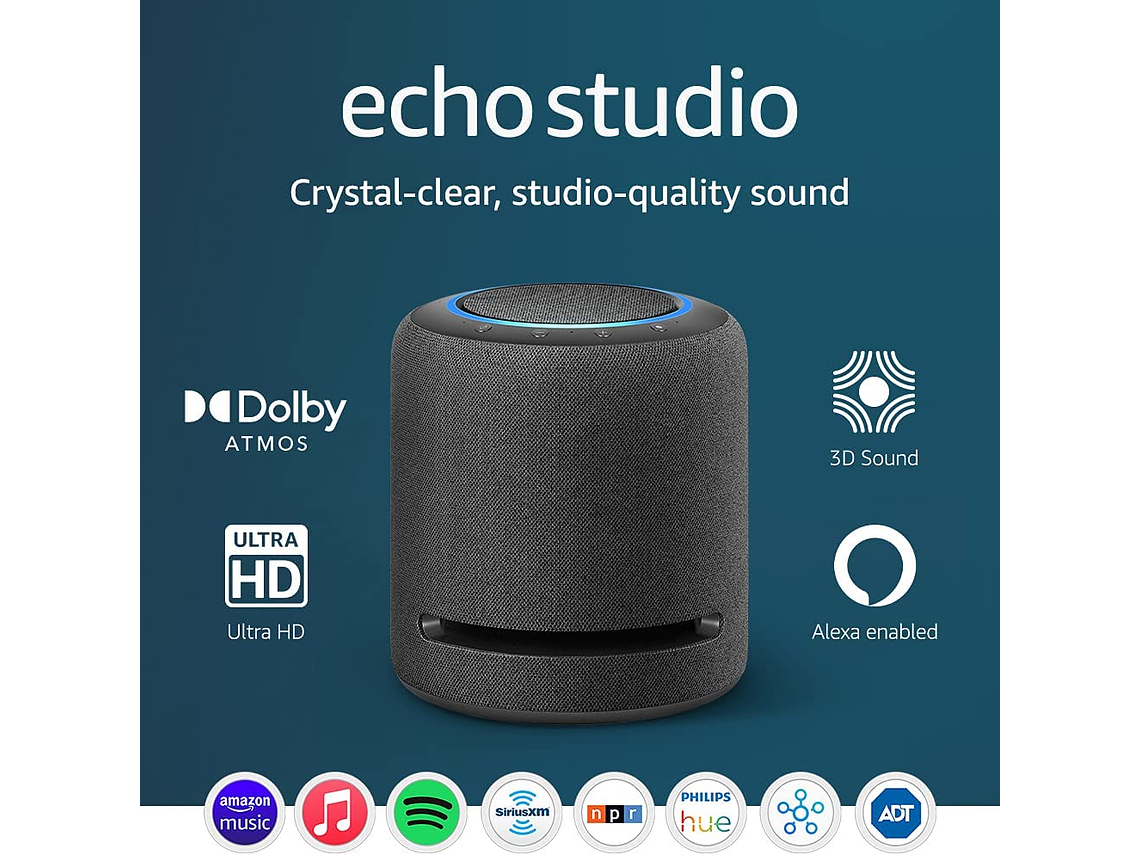 PARLANTE AMAZON ECHO STUDIO CON ALEXA AUDIO ESPACIAL 3