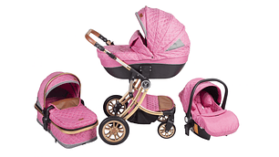 COCHE DALIAN 3EN 1 DE VOYAGE PINK