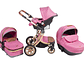 COCHE DALIAN 3EN 1 DE VOYAGE PINK - Miniatura 2