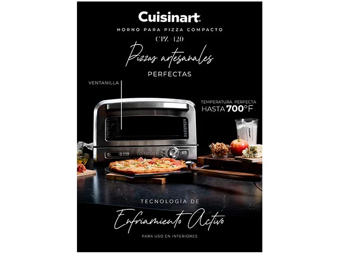 HORNO ELÉCTRICO CUISINART PIZZA CPZ120CL 6