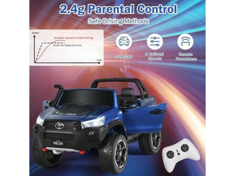 AUTO TOYOTA HILUX RUGGED X 12V BLUE PINTURA REAL 5