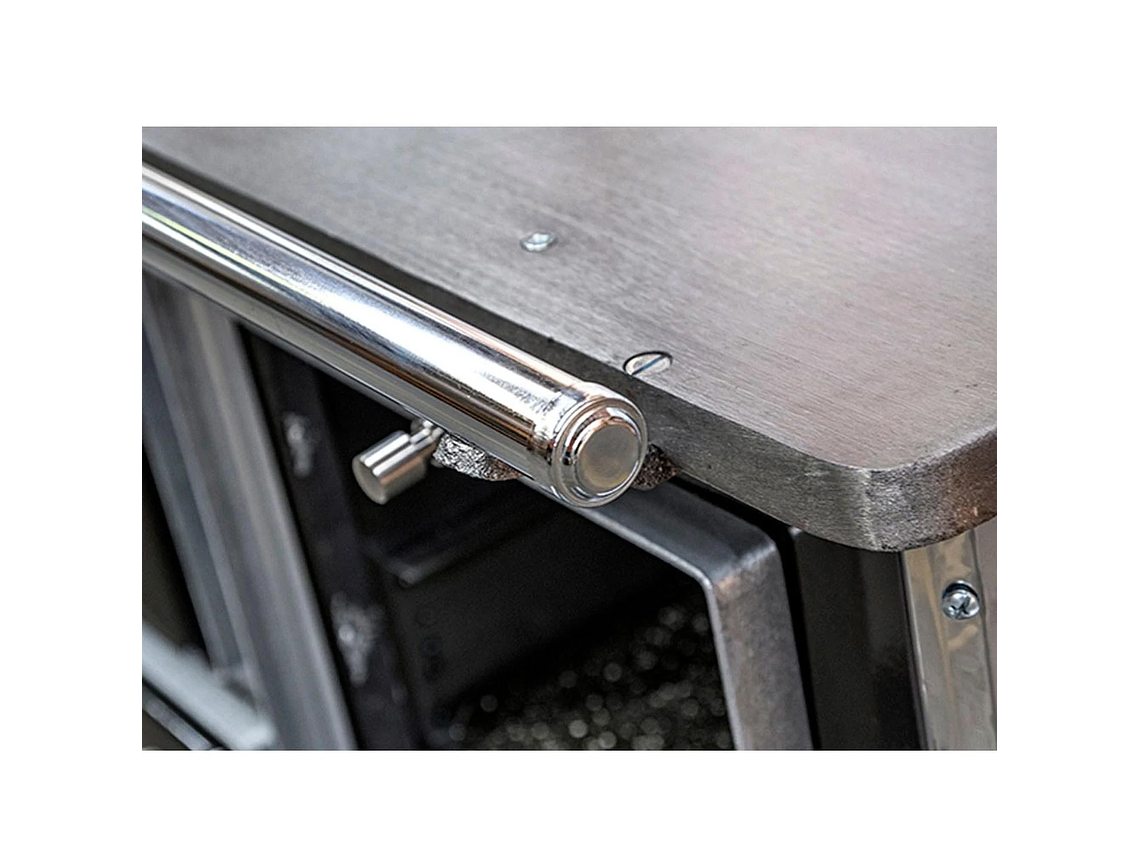 COCINA A LEÑA 4 PLATOS ENLOZADA NEGRA YUNQUE TRADICIONAL 80X56 3