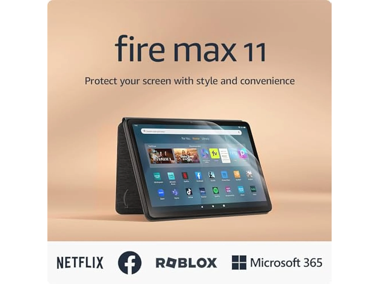 TABLET AMAZON FIRE MAX 11'DE 64 GB CON FUNDA DELGADA Y PROTECTOR 1