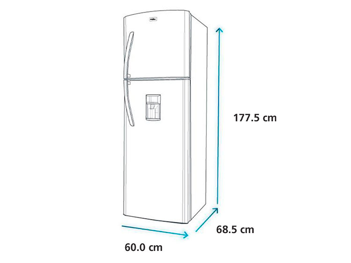 REFRIGERADOR MABE TOP MOUNT FREEZER NO FROST 300 L RMA300FWUC 7