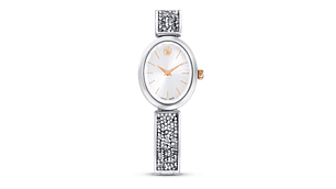 RELOJ SWAROVSKI MUJER CRYSTAL ROCK OVAL FABRICADO SUIZA BRAZALETE METAL