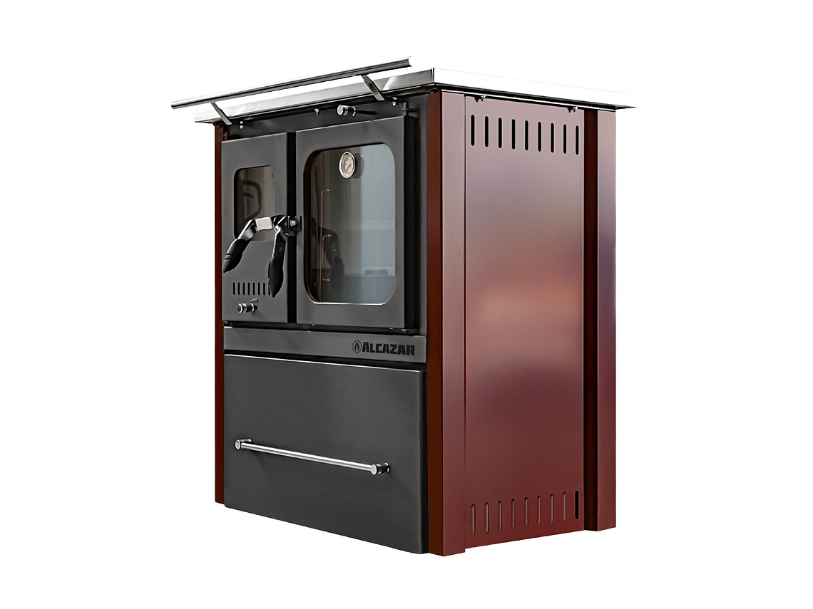 COCINA A LEÑA ALCAZAR EUROPEA M90 BURDEO 4