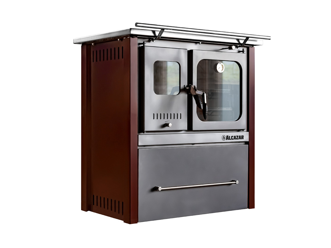 COCINA A LEÑA ALCAZAR EUROPEA M90 BURDEO 5