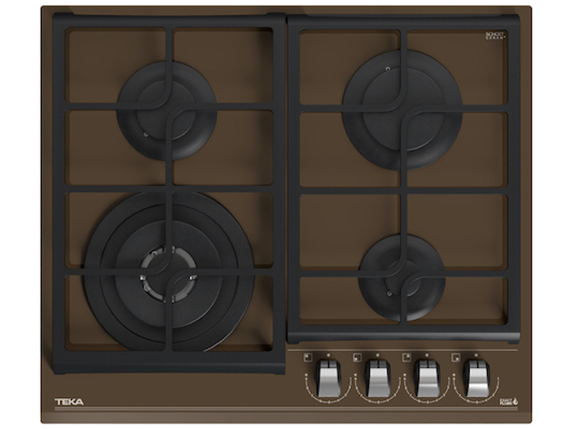 ENCIMERA CRISTAL GAS 4 QUEMADORES GZC-64320 XBB LONDON BRICK TEKA 2