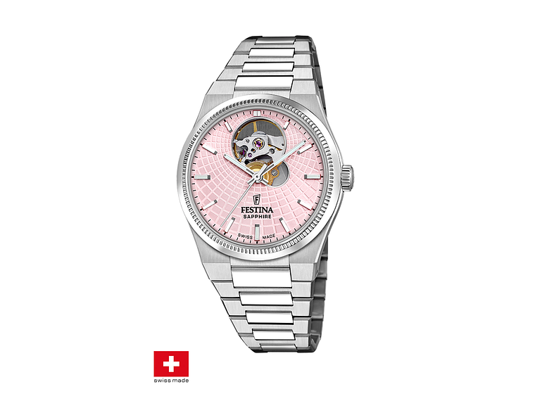 RELOJ F20054/2 FESTINA SWISS ROSA MUJER AUTOMÁTICO 1