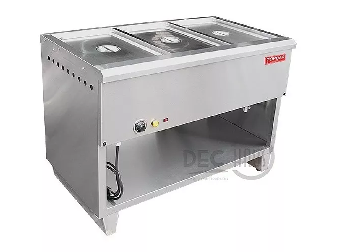 BAÑO MARIA INDUSTRIAL TOPGAS ELECTRICO 3 DEPOSITOS 1