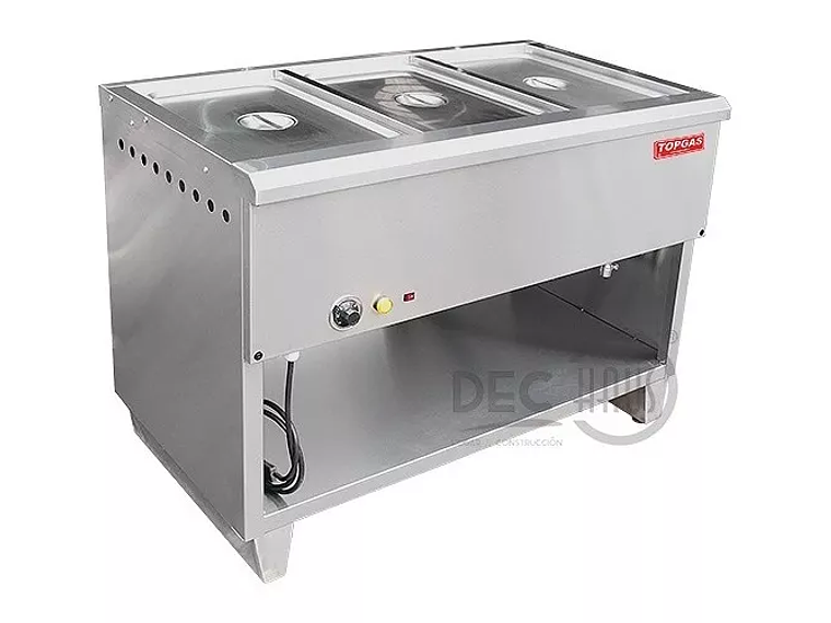 BAÑO MARIA INDUSTRIAL TOPGAS ELECTRICO 3 DEPOSITOS 1