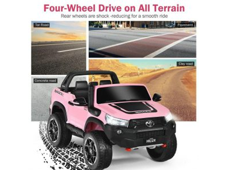AUTO TOYOTA HILUX RUGGED X 12V PINK 4