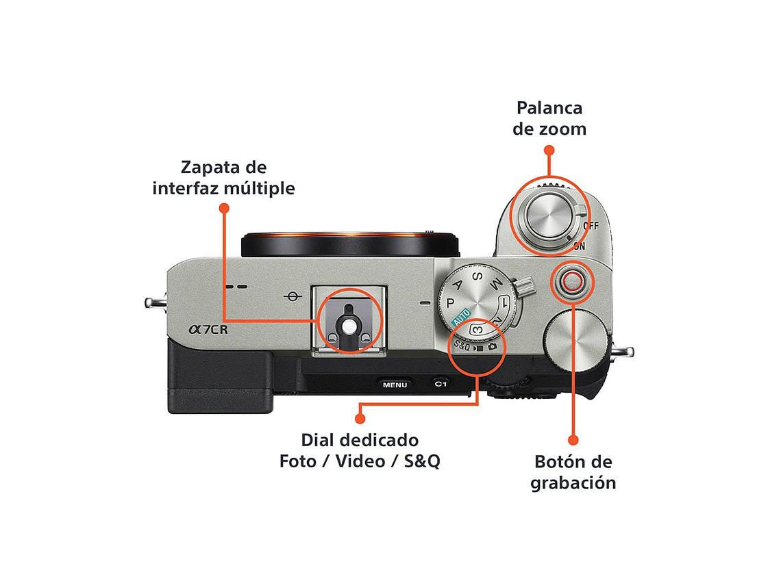 CÁMARA PROFESIONAL COMPACTA FULL FRAME MIRRORLESS ILCE-7CR 3