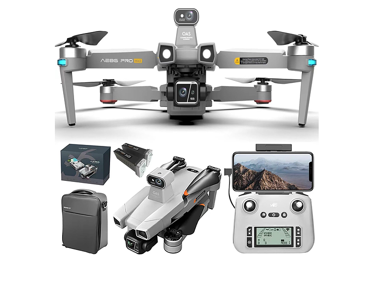DRON WIFI 5G 4K EIS 4000M GPS 8000MAH EVASIÓN DE OBSTÁCULOS AE86 PRO MAX 3