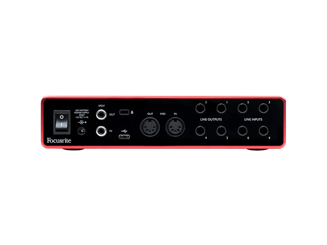 INTERFAZ FOCUSRITE SCARLETT 8I6 3RD. GEN 4
