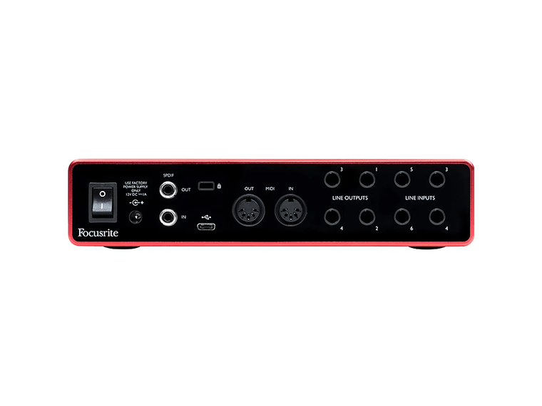 INTERFAZ FOCUSRITE SCARLETT 8I6 3RD. GEN 4