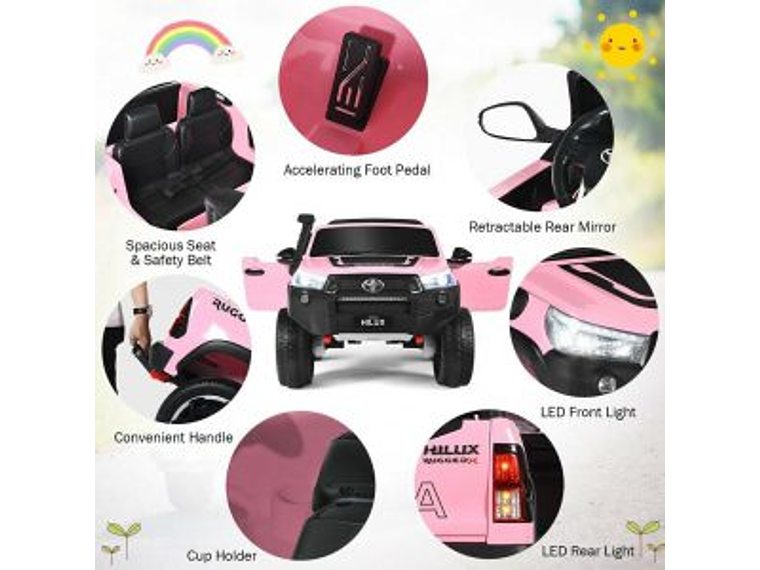 AUTO TOYOTA HILUX RUGGED X 12V PINK 6