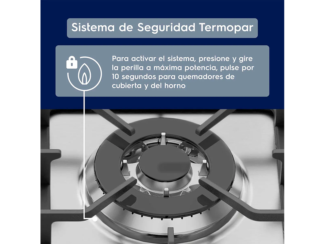 COCINA GAS LICUADO ELECTROLUX 5 QUEMADORES 76DXA 5