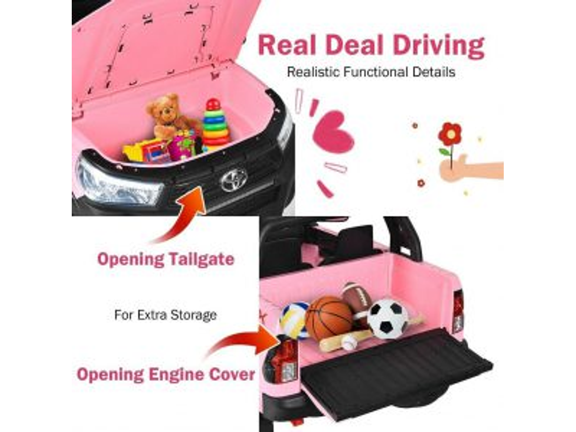 AUTO TOYOTA HILUX RUGGED X 12V PINK 8