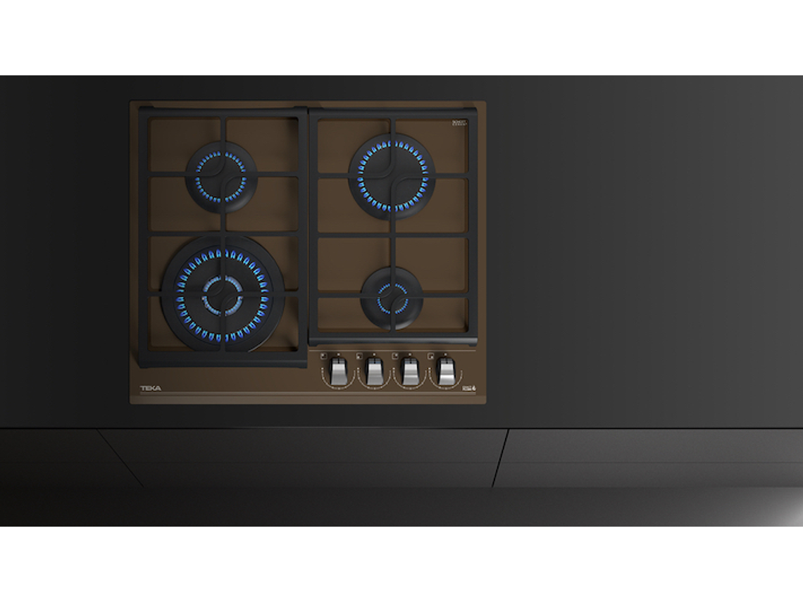 ENCIMERA CRISTAL GAS 4 QUEMADORES GZC-64320 XBB LONDON BRICK TEKA 8