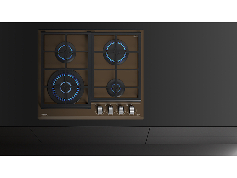 ENCIMERA CRISTAL GAS 4 QUEMADORES GZC-64320 XBB LONDON BRICK TEKA 8