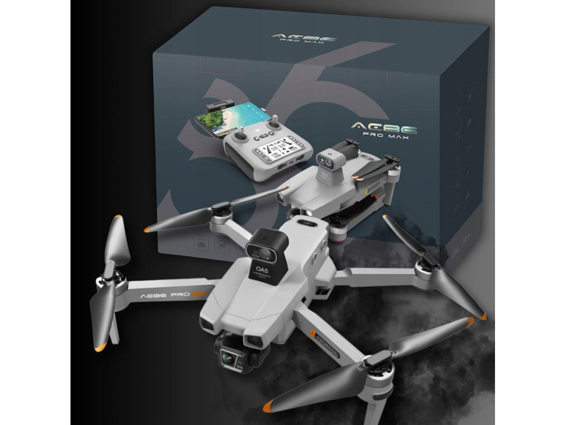 DRON WIFI 5G 4K EIS 4000M GPS 8000MAH EVASIÓN DE OBSTÁCULOS AE86 PRO MAX 7