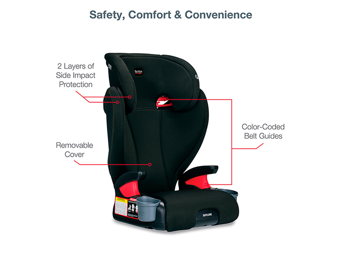 SILLA AUTO BUTACA BRITAX SKYLINE NEGRO 5